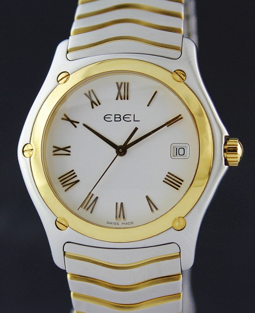 (image for) EBEL MEN SIZE STAINLESS STEEL & GOLD CLASSIC WATCH / NEW MODEL